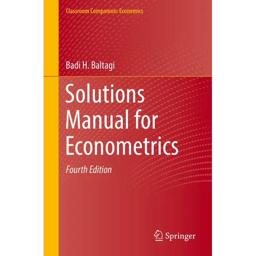 Solutions Manual for Econometrics - Paperback