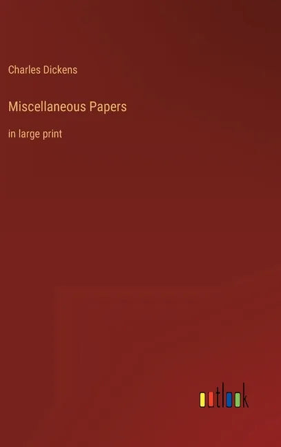 Miscellaneous Papers: in large print - Hardcover