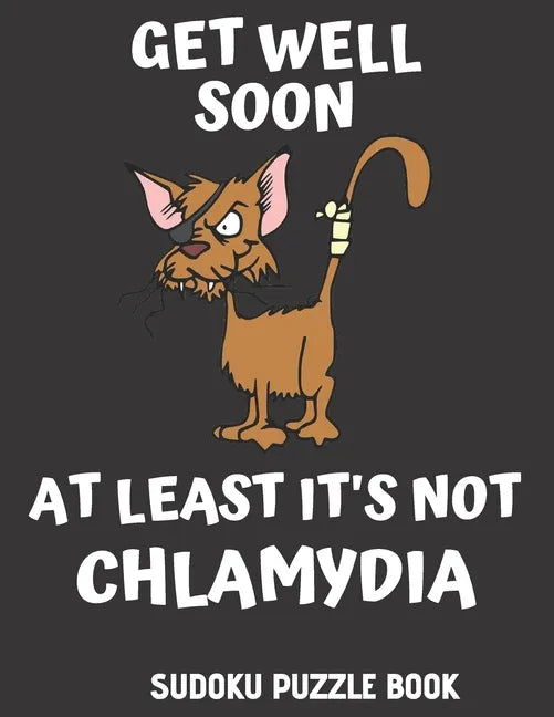 Get Well Soon At Least It's Not Chlamydia: 100 Easy Sudoku Puzzles Large Print Activity & Puzzle Book For Women, Men And Seniors - Paperback