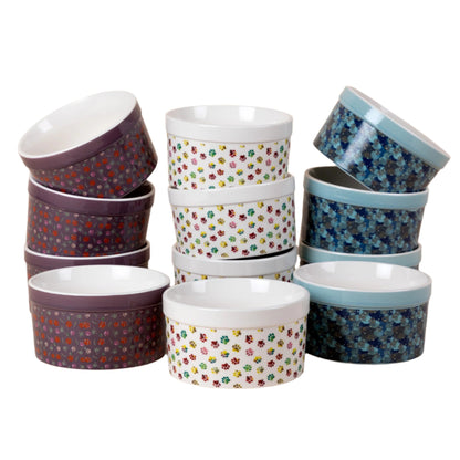 Paw Print Large Oven-Safe Ramekin - Set of 4 - 14oz