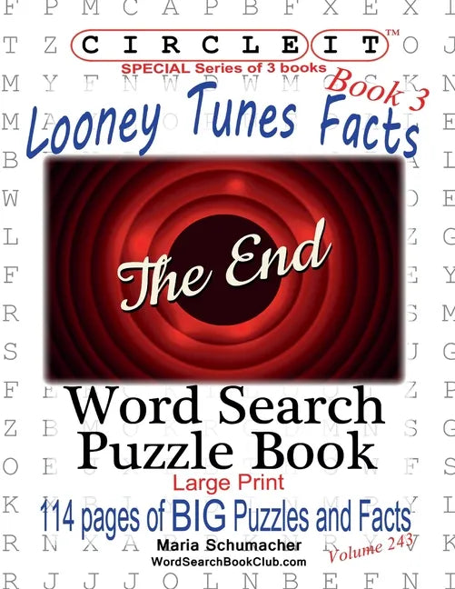 Circle It, Looney Tunes Facts, Book 3, Word Search, Puzzle Book - Paperback