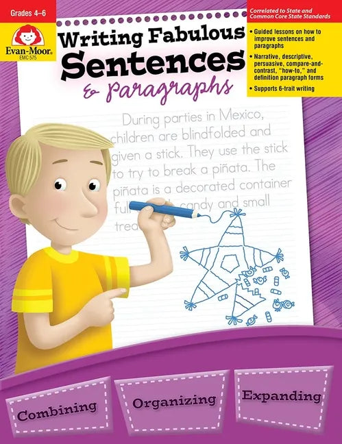 Writing Fabulous Sentences & Paragraphs, Grade 4 - 6 Teacher Resource - Paperback