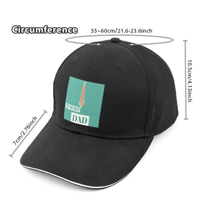 Best Dad Ever Polka Dots Sandwich Peak Cap (Made in USA)