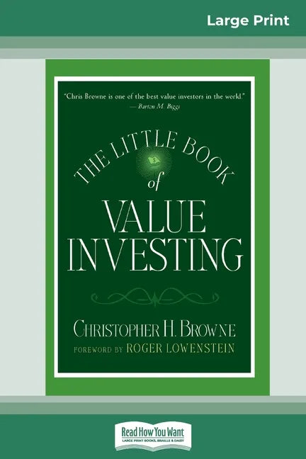 The Little Book of Value Investing: (Little Books. Big Profits) (16pt Large Print Edition) - Paperback