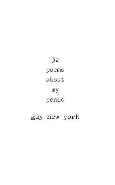 32 Poems About My Penis - Paperback