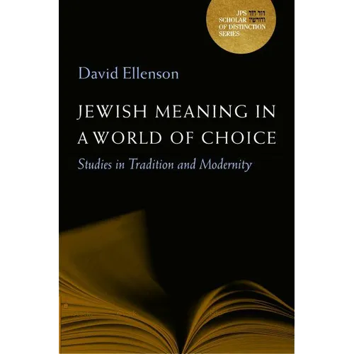 Jewish Meaning in a World of Choice: Studies in Tradition and Modernity Volume 9 - Hardcover