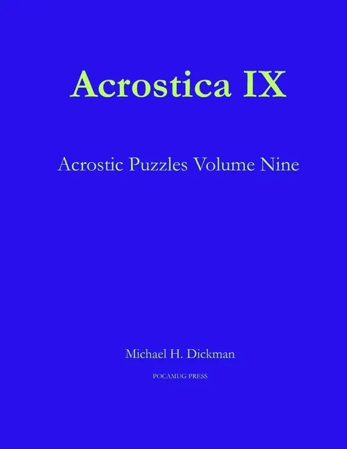 Acrostica IX - Paperback