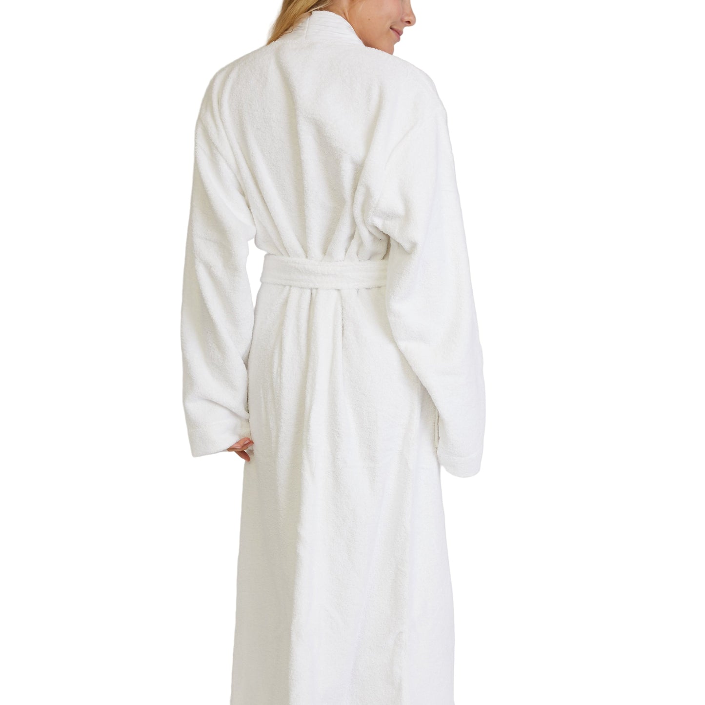 Turkish Cotton Terry Cloth Pleated Bathrobe