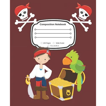 Yes, I am a Pirate: Composition Notebook Wide Ruled - Paperback