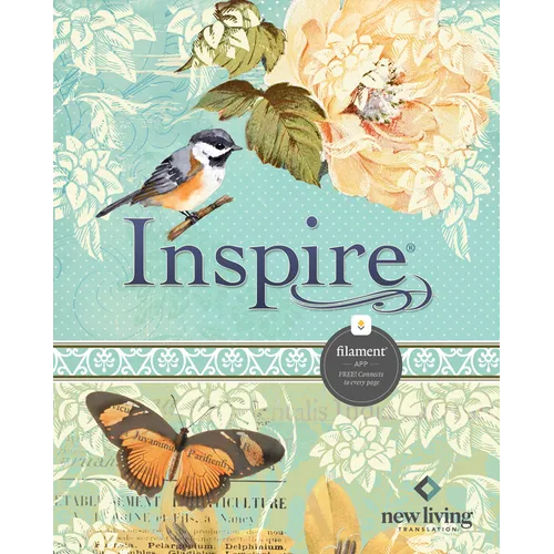 Inspire Bible Nlt, Filament Enabled (Hardcover Leatherlike, Aquamarine) - Imitation Leather
