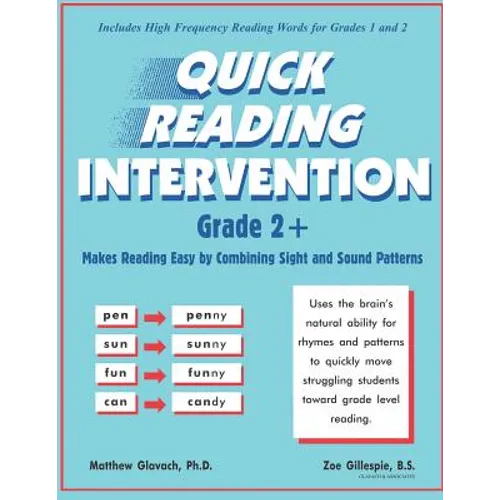 Quick Reading Intervention Grade 2+ - Paperback