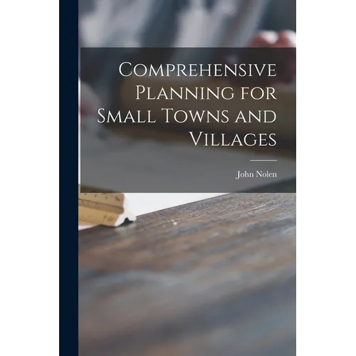 Comprehensive Planning for Small Towns and Villages - Paperback