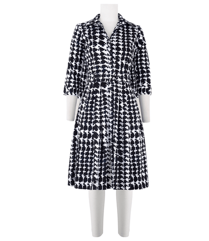 Audrey Dress #1  White Indigo Long Dress