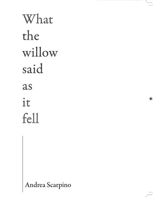 What the Willow Said as It Fell - Paperback