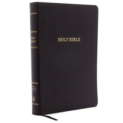 KJV, Reference Bible, Giant Print, Bonded Leather, Black, Indexed, Red Letter Edition - Bonded Leather
