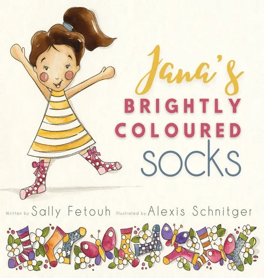Jana's Brightly Coloured Socks - Hardcover