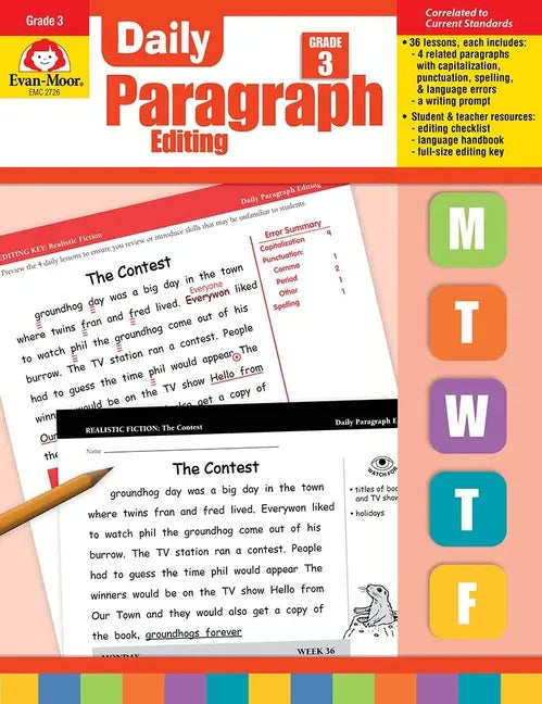 Daily Paragraph Editing, Grade 3 Teacher Edition - Paperback