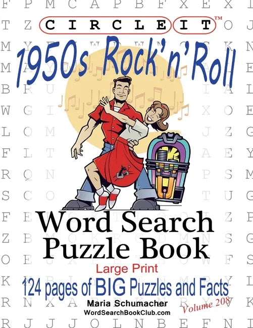 Circle It, 1950s Rock'n'Roll, Word Search, Puzzle Book - Paperback