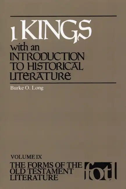 1 Kings: With an Introduction to Historical Literature - Paperback