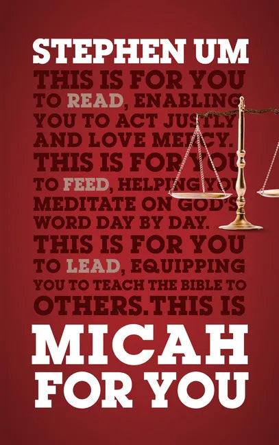 Micah for You: Acting Justly, Loving Mercy - Paperback