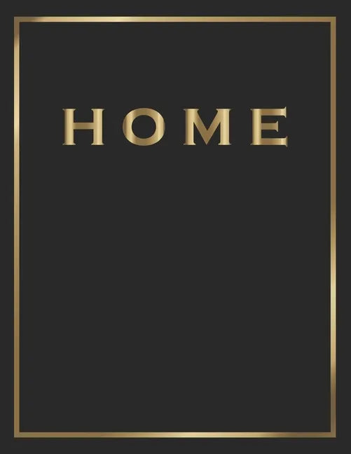 Home: Gold and Black Decorative Book - Perfect for Coffee Tables, End Tables, Bookshelves, Interior Design & Home Staging Ad - Paperback