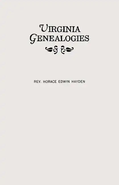 Virginia Genealogies - Paperback