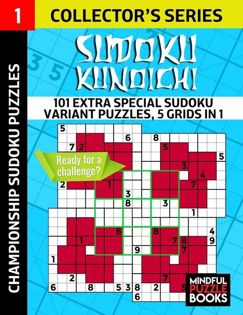 Sudoku Kunoichi: 101 Extra Special Sudoku Variant Puzzles, 5 grids in 1 - Paperback
