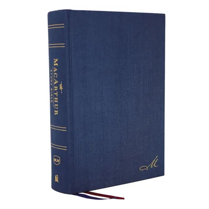 Nkjv, MacArthur Study Bible, 2nd Edition, Cloth Over Board, Blue, Comfort Print: Unleashing God's Truth One Verse at a Time - Hardcover