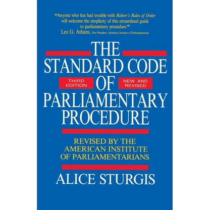 The Standard Code of Parliamentary Procedure - Paperback
