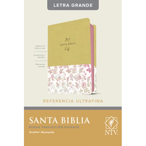 Santa Biblia Ntv, Edición de Referencia Ultrafina, Letra Grande (Sentipiel, Mantequilla, Índice, Letra Roja) - Imitation Leather