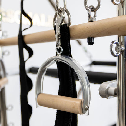 Durable Pilates Handles - Premium Aluminum and Natural Wood Design