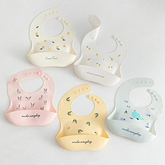 Baby Bibs, Baby Feeding Washable Waterproof Baby Bibs with Snaps.