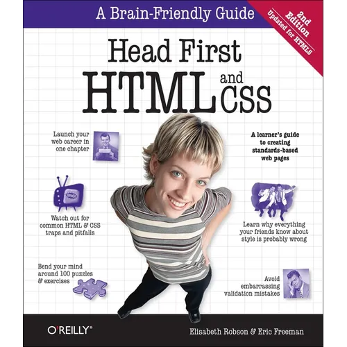 Head First HTML and CSS: A Learner's Guide to Creating Standards-Based Web Pages - Paperback