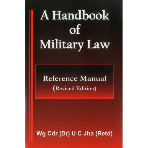 A Handbook of Military Law - Reference Manual - Hardcover