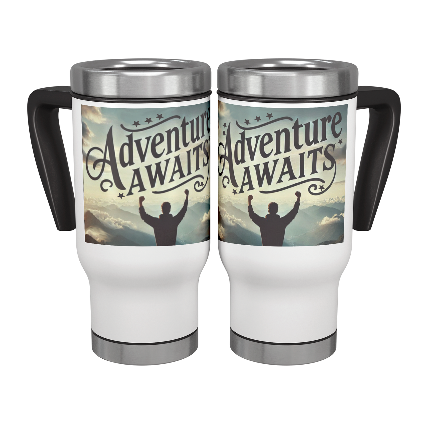 Adventure Awaits Graduation 14 oz Stainless Steel Travel Mug
