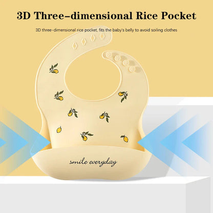 Baby Bibs, Baby Feeding Washable Waterproof Baby Bibs with Snaps.