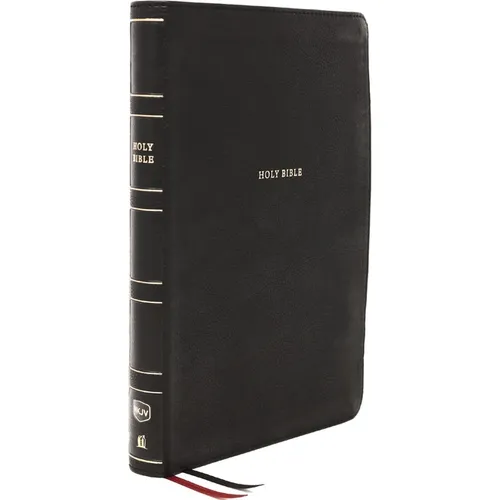 Nkjv, Thinline Reference Bible, Leathersoft, Black, Thumb Indexed, Red Letter Edition, Comfort Print: Holy Bible, New King James Version - Imitation Leather