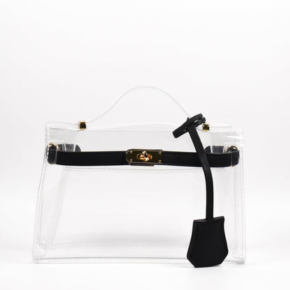 The Mini Andrea Clear Top Handle Bag