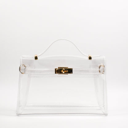 The Mini Andrea Clear Top Handle Bag