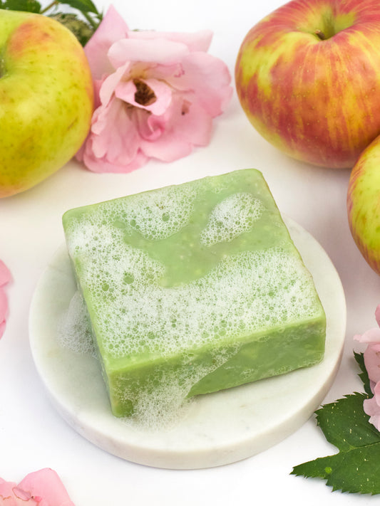 Apple Rose Soap Scrub Bar