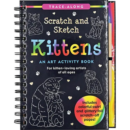 Scratch & Sketch Kittens (Trace Along): An Art Activity Book - Spiral