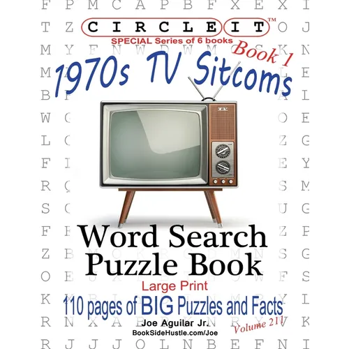 Circle It, 1970s Sitcoms Facts, Book 1, Word Search, Puzzle Book - Paperback
