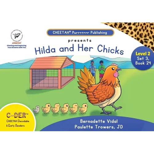 C-DER(Cheetah decodables & early readers)set 3, book 24, Hilda and her chicks - Paperback