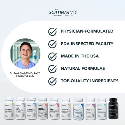 Scimera MD® Asprega Probiotic + Prebiotic Supplement for Digestive Health and Immune System Support, 35 Billion CFUs