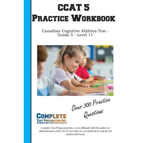 CCAT 5 Practice Workbook: Canadian Cognitive Abilities Test - Grade 5 - Level 11 - Paperback
