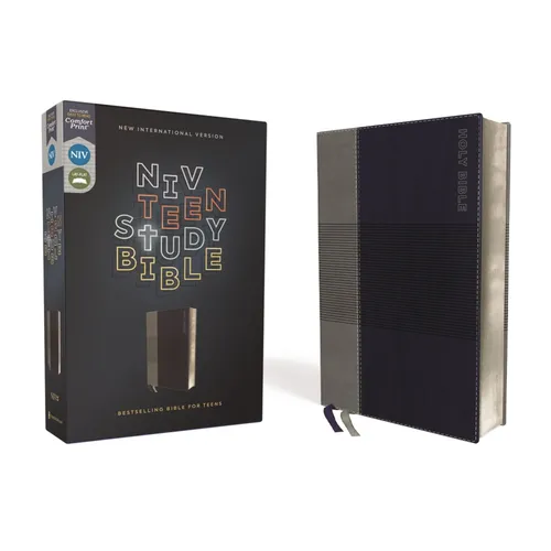 Niv, Teen Study Bible (for Life Issues You Face Every Day), Leathersoft, Blue, Comfort Print - Imitation Leather