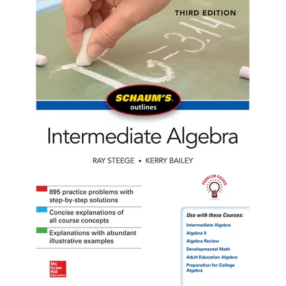 Schaum's Outline of Intermediate Algebra, Third Edition - Paperback