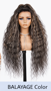 Ombre Frost Brown 24' Glueless Lace Front Wig Body Wave Brazilian Human Hair