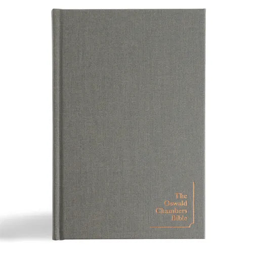 CSB Oswald Chambers Bible, Cloth Over Board: Includes My Utmost for His Highest Devotional and Other Select Works by Oswald Chambers - Hardcover