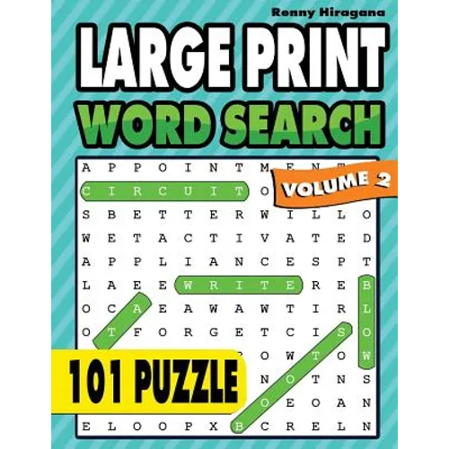 Large Print Word Search: 101 Puzzles ( Volume 2 ) - Paperback